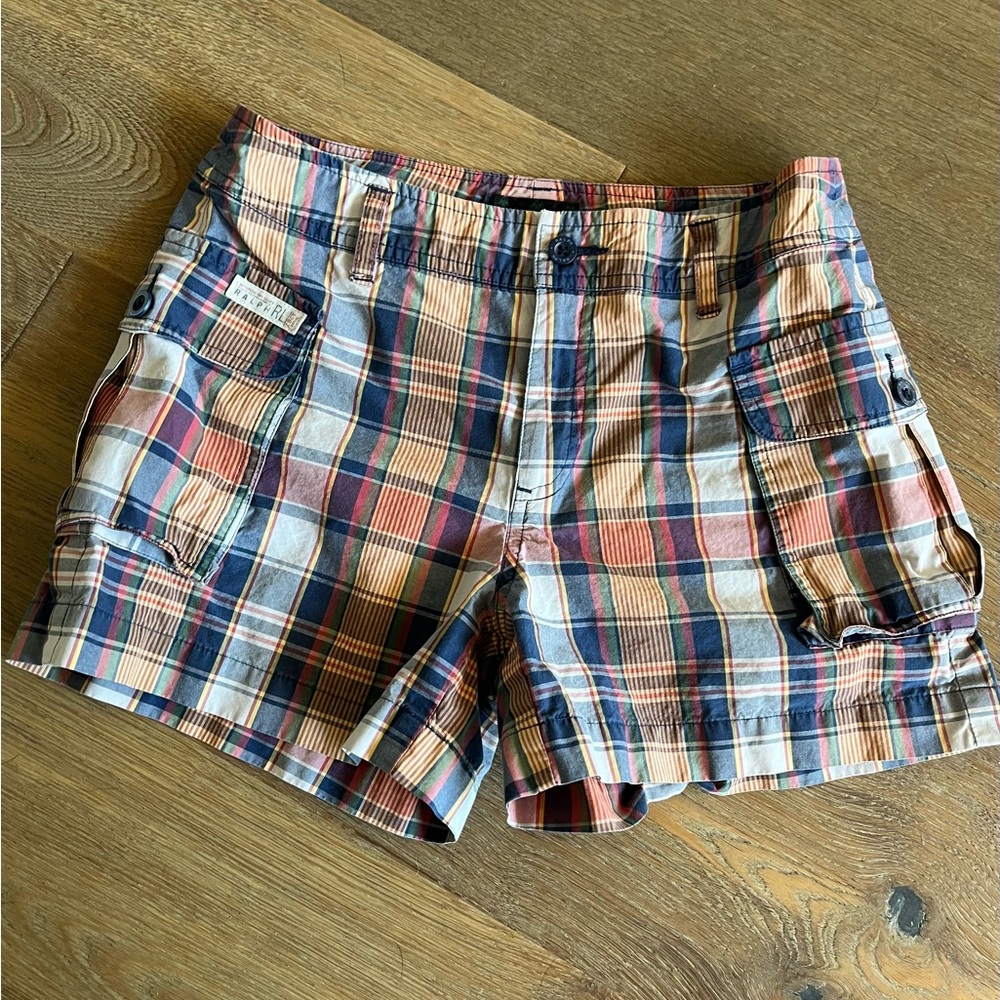 Ralph by Ralph Lauren madra plaid cargo shorts size 2